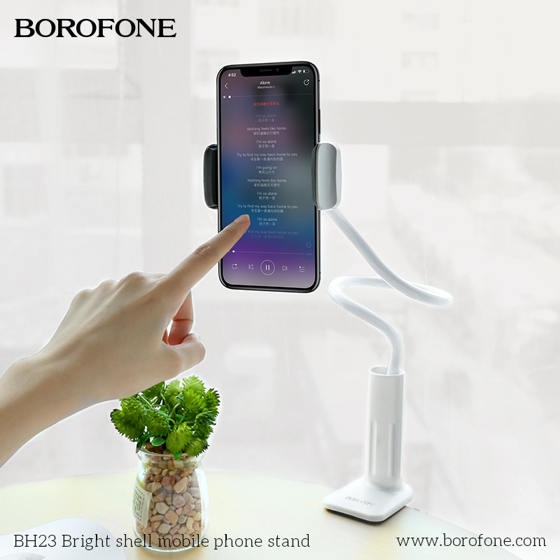 BOROFONE BH23 Bright shell gooseneck phone holder NZ 6